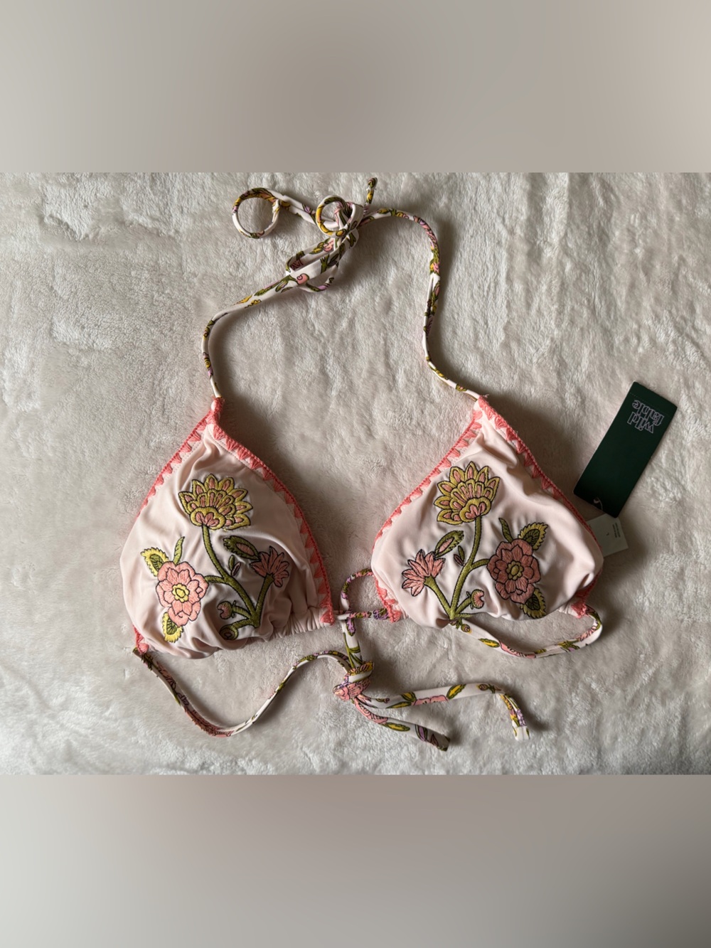 Wild Fable Embroidered Bikini Top
